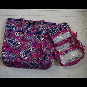 Vera Bradley Tote & Travel Pouch